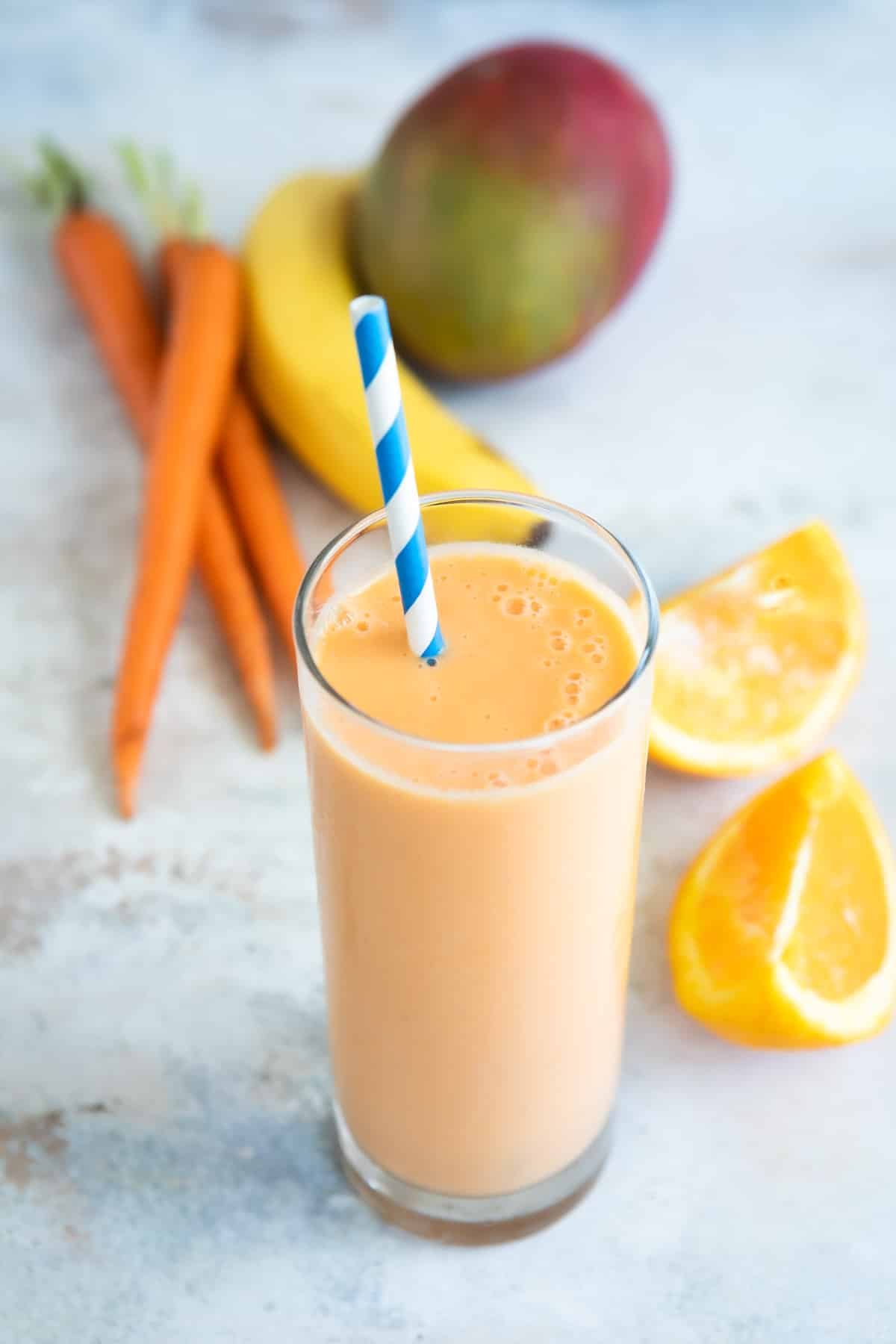 Root and Fruit Smoothie Concept